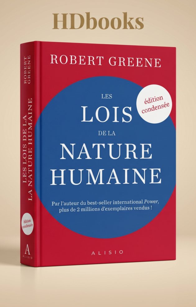 كتاب "Les Lois de la Nature Humaine" (Édition condensée) – Robert Greene (إصدار فاخر)