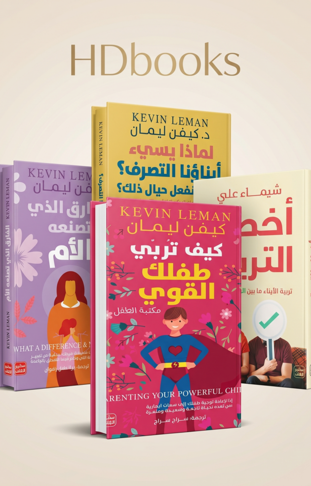 باقة التربية الإيجابية المتكاملة (4 كتب) – د. كيفن ليمان وشيماء علي (إصدار فاخر)