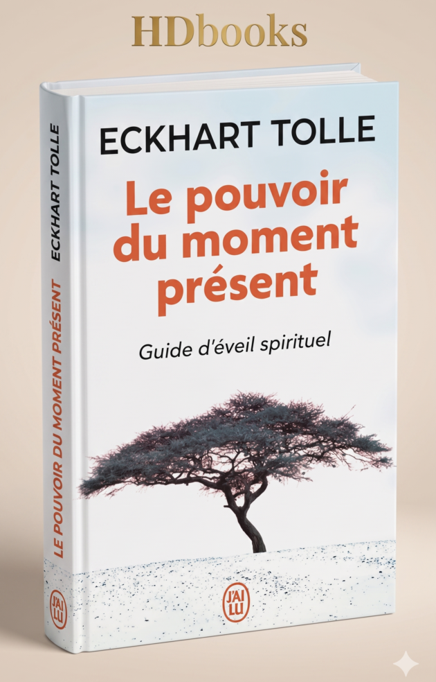 كتاب "Le pouvoir du moment présent" – Eckhart Tolle (إصدار فاخر)