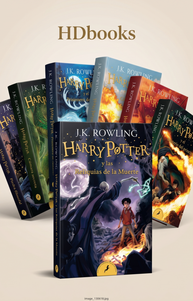 باقة السحر الكاملة (7 كتب بالإنجليزية) – سلسلة Harry Potter للكاتبة J.K. Rowling (إصدار فاخر)