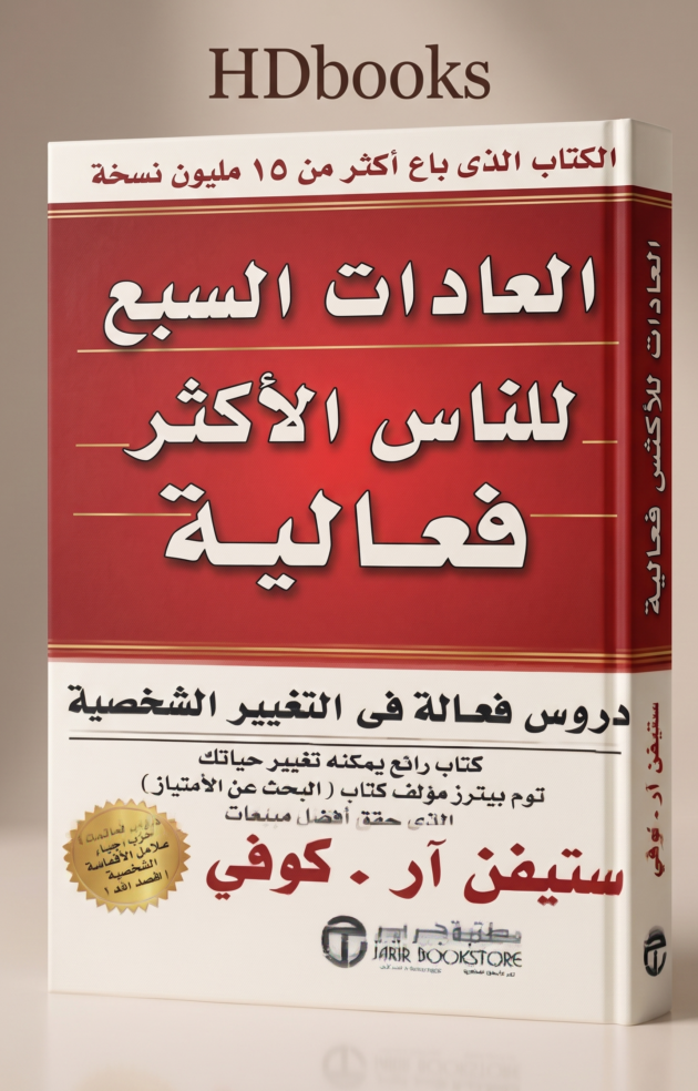 الدليل الشامل للنجاح: كتاب "العادات السبع للناس الأكثر فعالية" – ستيفن آر. كوفي (إصدار فاخر)
